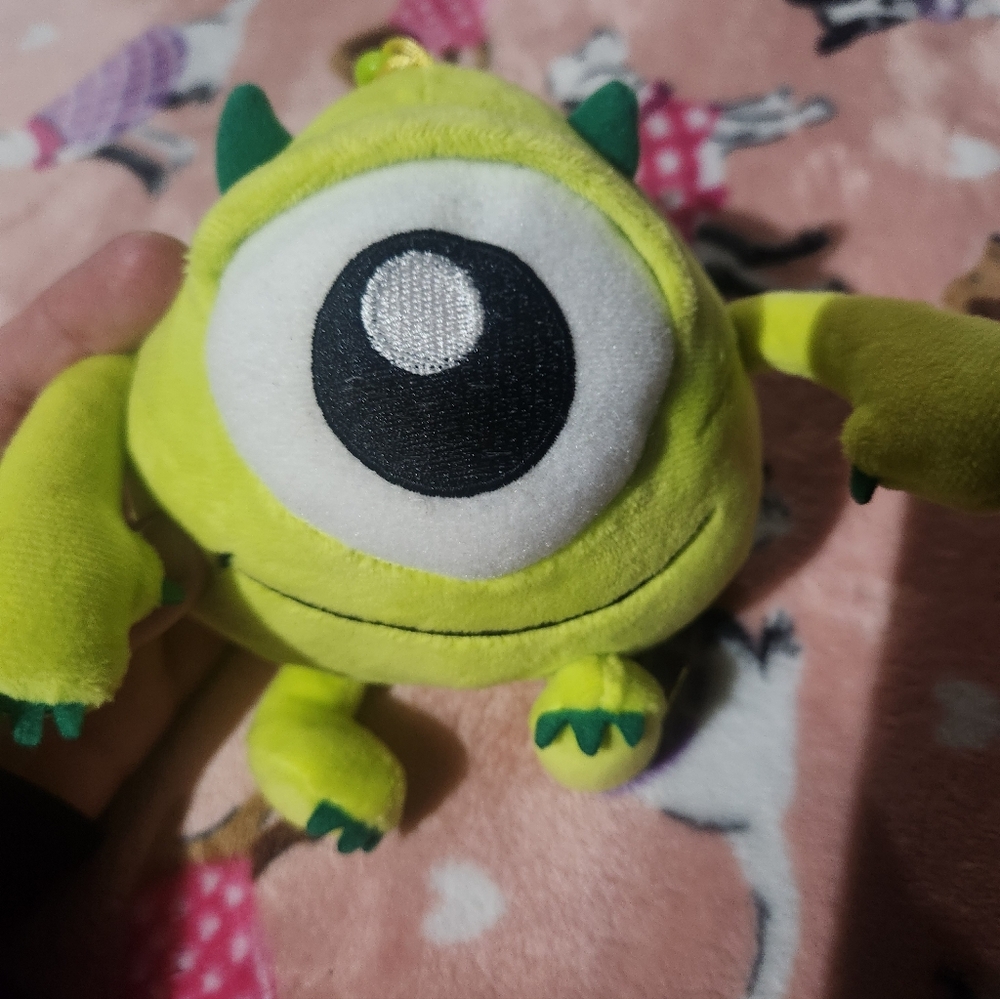 Mike Wazowski Bag Clip / Keychain Plush Monsters Inc Disney - Picture 8 of 8